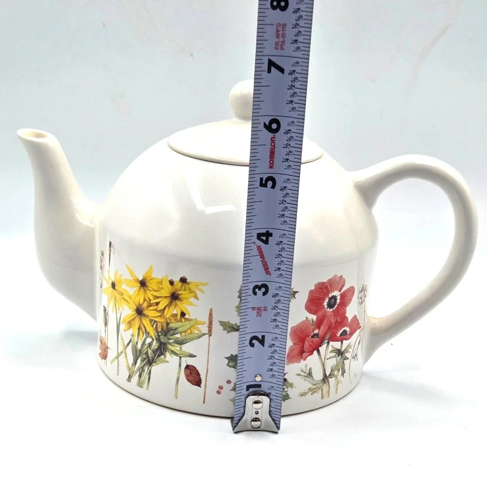 VINTAGE Marjolein Bastin Wildflower Meadow‎ Teapot Certified International 1997
